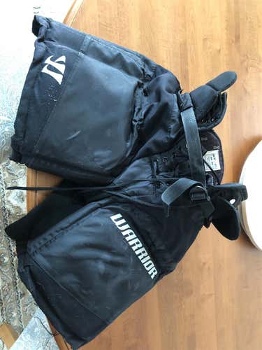 Black Junior Small Warrior Hockey Goalie Pants
