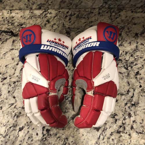 Used Player Warrior Lacrosse Gloves 13"