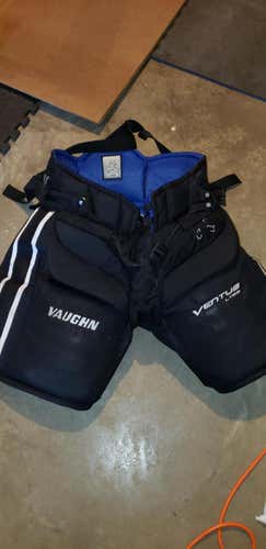 Black Used Senior Large Vaughn Goalie Pants