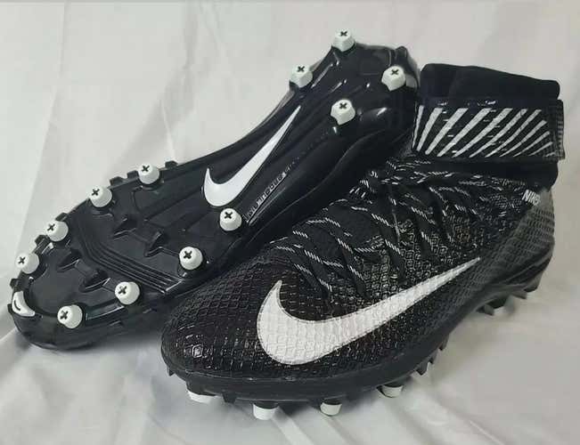 Men's NIKE Nikeskin (US Size 17) High Top BLACK Football Cleats