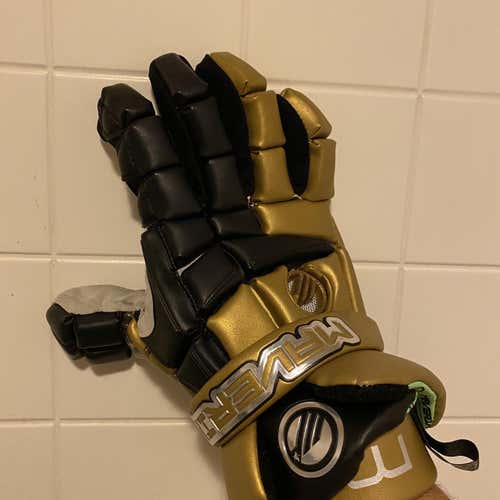 Gold New Player Maverik M3 13" Lacrosse Gloves