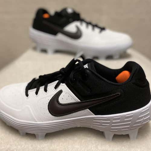NIKE Alpha Huarache Elite 2 Low MCS Baseball Cleats US9.5 White/Black AO7961-102