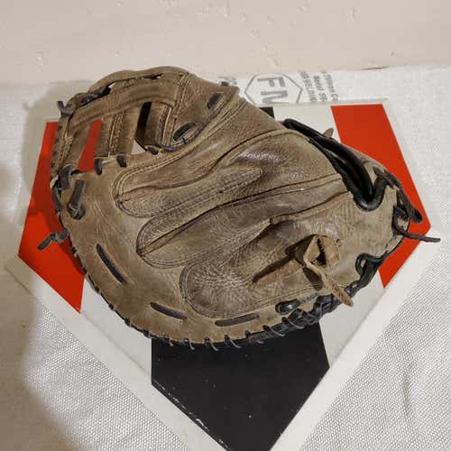 Gray Used High School/College Right Handed Catcher's Dudley Softball Glove 32.5"