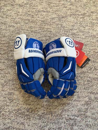Blue New Player Warrior Burn Pro 13" Lacrosse Gloves