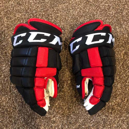 Chicago Blackhawks Rockford Icehogs CCM HG97 Gloves 14" Pro Stock