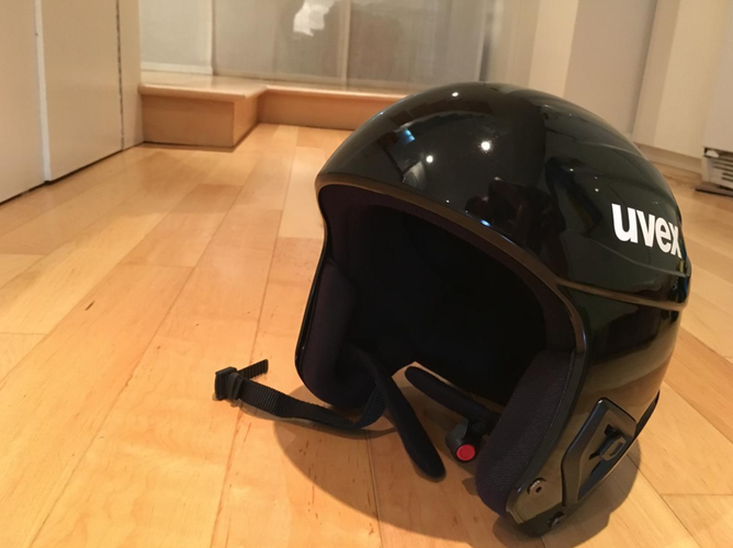 Black Used Unisex Medium/Large UVEX Race + Helmet FIS Legal