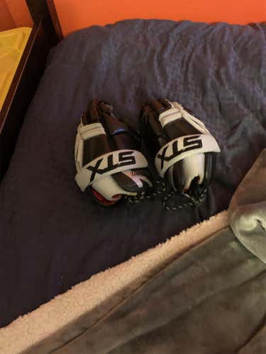 Black Used Player STX Clash 13" Lacrosse Gloves