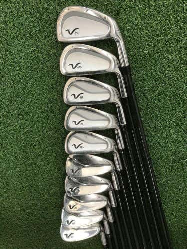 Turbo Power V 90 Iron Set, MRH 3-PW, SW, LW Blast M40 S Flex Graphite #1809