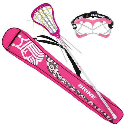 Brine Women's Dynasty Rising Star Starter Pack Lacrosse Pink Neon Pink