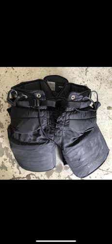 Black Senior Extra Large Vaughn Pro Stock Hockey Goalie Pants