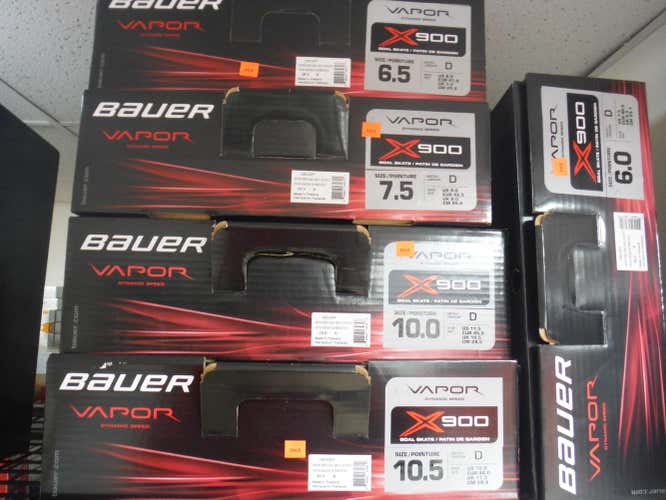 New Senior Bauer Vapor x900 Goalie Skates D&R (Regular)