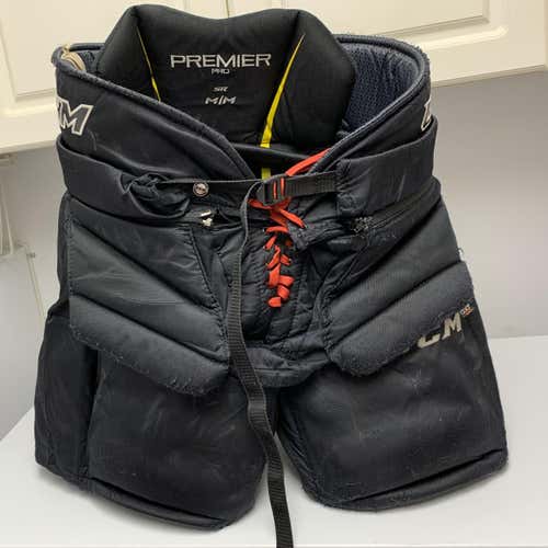 Black Senior Medium CCM Premier Pro Hockey Goalie Pants