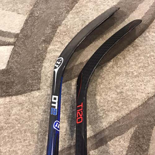Senior Left Handed T120 Heel Hockey Stick