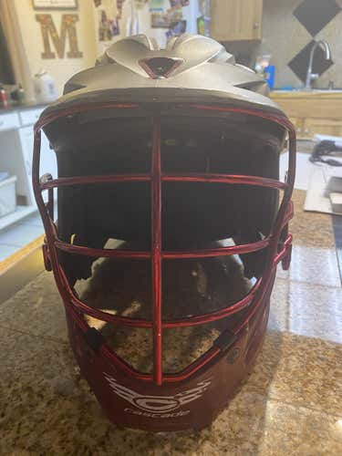 Gray Used Youth Player Cascade R Helmet