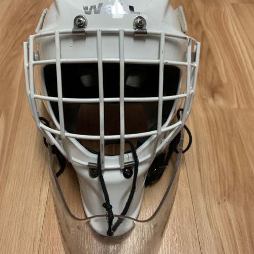 White Junior Wall Goalie Mask