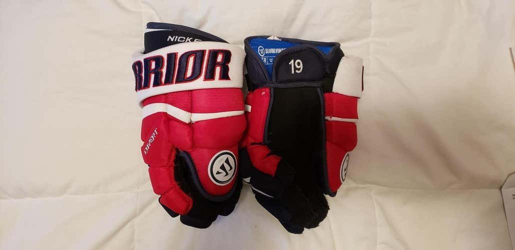 Nicklas Backstrom Capitals Game-Worn Warrior Gloves 13" Pro Stock