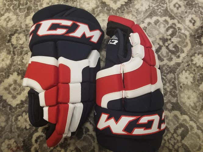 Blue New Senior CCM C300 Gloves 14"