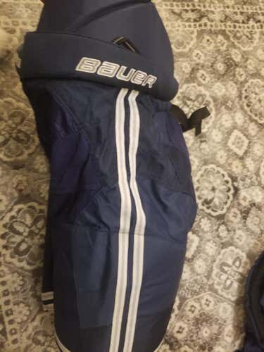 Blue Used Senior Extra Large Bauer Supreme One.8 Hockey Pants