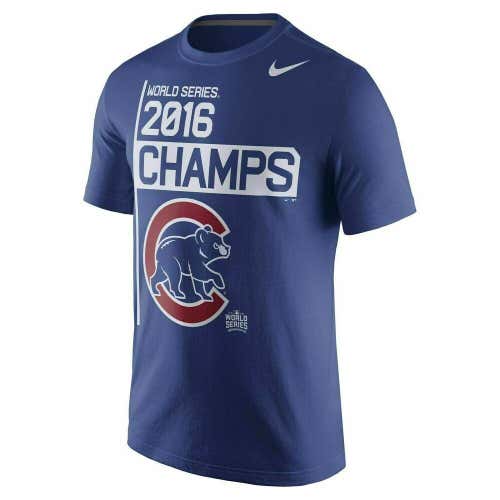 Chicago Cubs Nike MLB 2016 World Series Champions Men's T-Shirt Size XXL