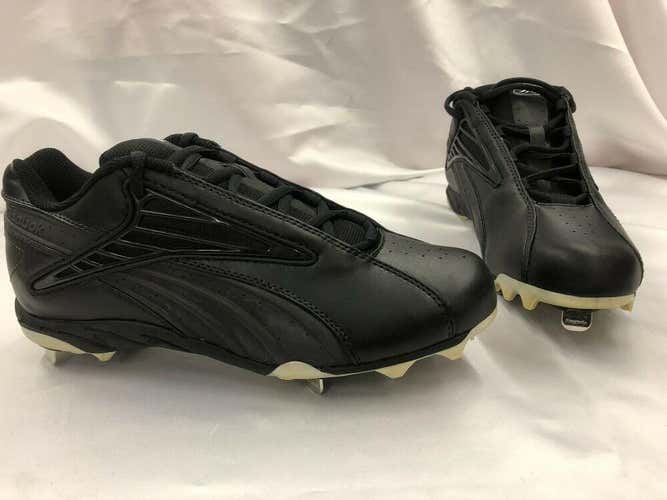 Reebok Clean Steal Spike Metal Baseball Cleats Size Mens 9.5 Blk/Blk NEW in Box