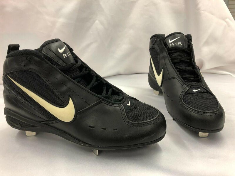 Nike Air Show 4 3/4 Hi Metal Baseball Cleats Mens Size 7 Blk/White New with Box