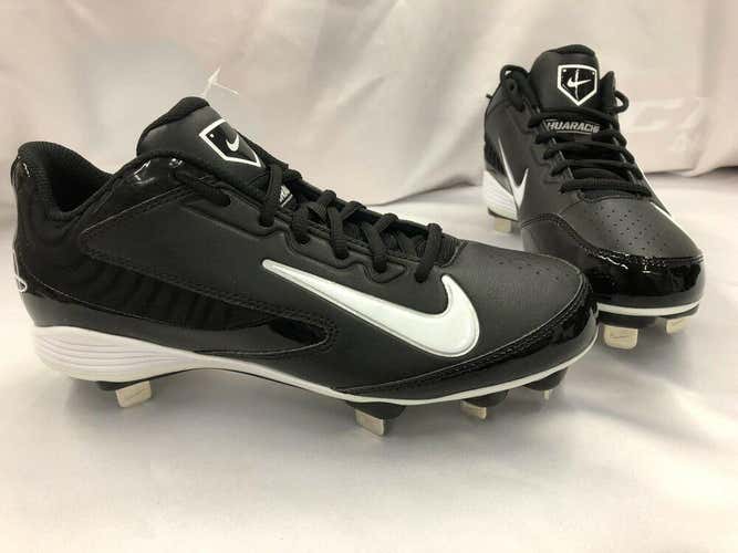 Nike Huarache Strike Low Metal Baseball Cleats Size Mens 7 Blk/White NEW in Box