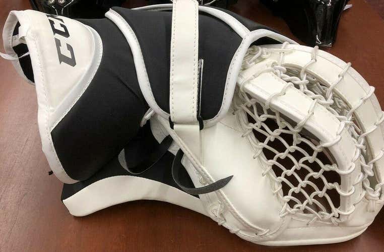 CCM Extreme Flex 3.5 Goalie Catch Glove SR Regular Hand White/Black NEW