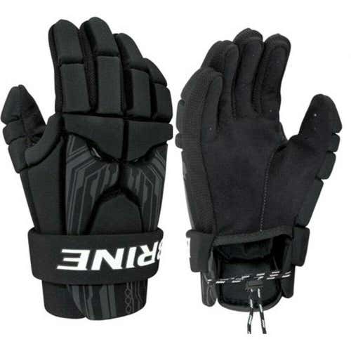 BRINE UPRISING 2 BLACK 8" LACROSSE GLOVES (PAIR) SPORTS GEAR EQUIPMENT