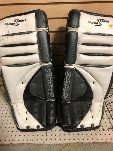 Simmons Ultra Light Goal Leg Pads 29” Black/white/silver Used