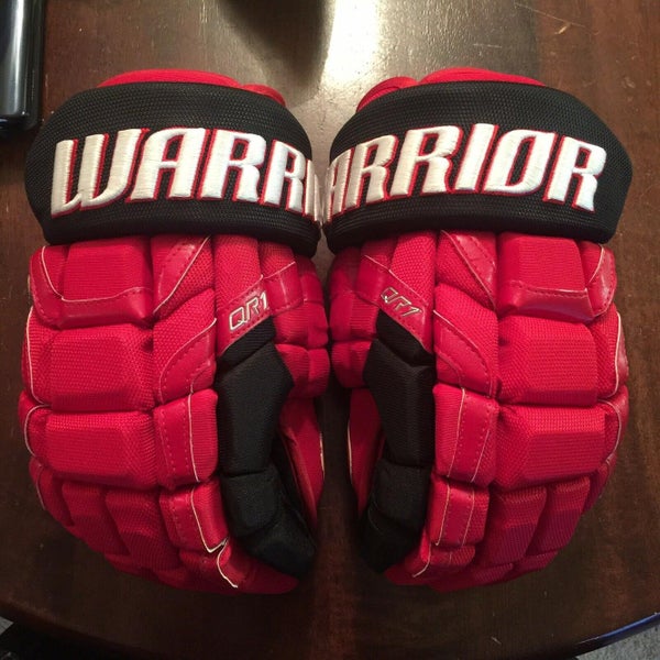 Warrior Covert QR1 Pro Stock Hockey Gloves, 13” Hurricanes, Sebastian Aho