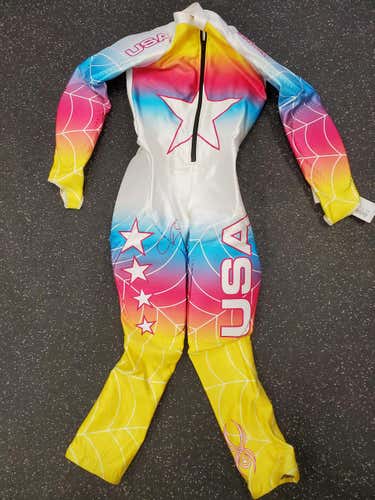 New Spyder USA Ski Race Suit Kids Size 14/16