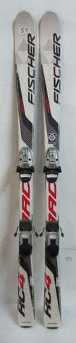 Used Kid's Fischer Racing RC4 Race 150cm Skis With FS10 Bindings (57)