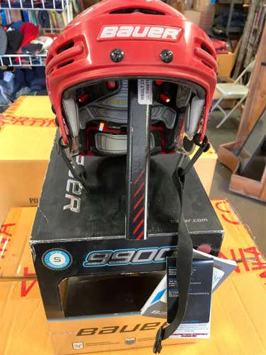 Red New Small Bauer 9900 Helmet