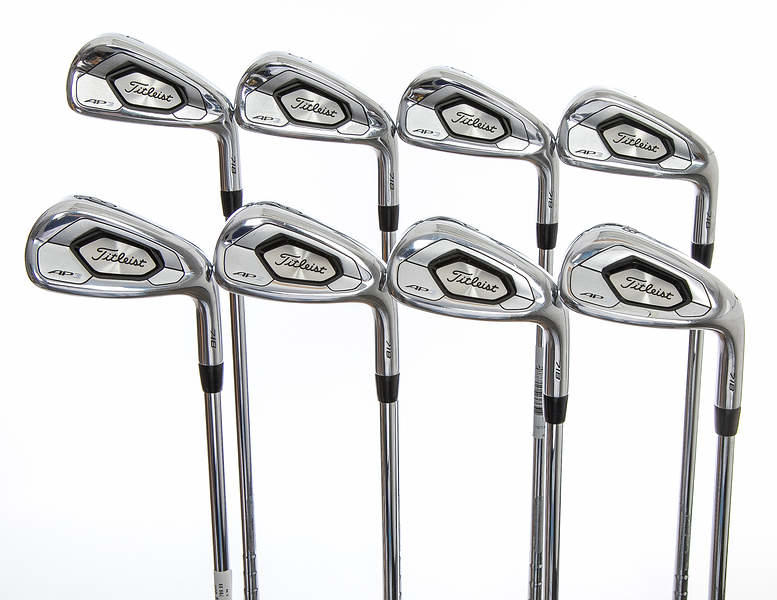 Titleist 718 AP3 Iron Set 4-PW GW True Temper AMT Black S300 Steel Stiff Right Handed 38.0in