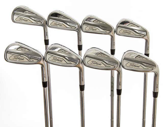 Titleist 718 AP2 Iron Set 4-PW GW True Temper AMT White S300 Steel Stiff Right Handed 38.0in
