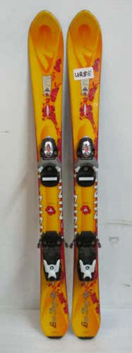 Used Kid's K2 Luv Bug All Mountain 100cm Skis With Rossignol Comp J Bindings (UR88)