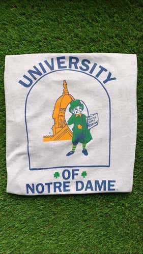 Vintage 90’s Notre Dame Fighting Irish Sz Extra Large Single Stitch Double Sided Shirt XL
