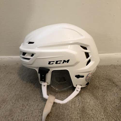 White Used Large CCM Tacks 310 Helmet