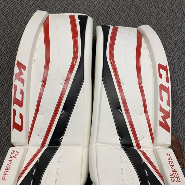 Red New 34" CCM Premier R1.5  Goalie Leg Pads