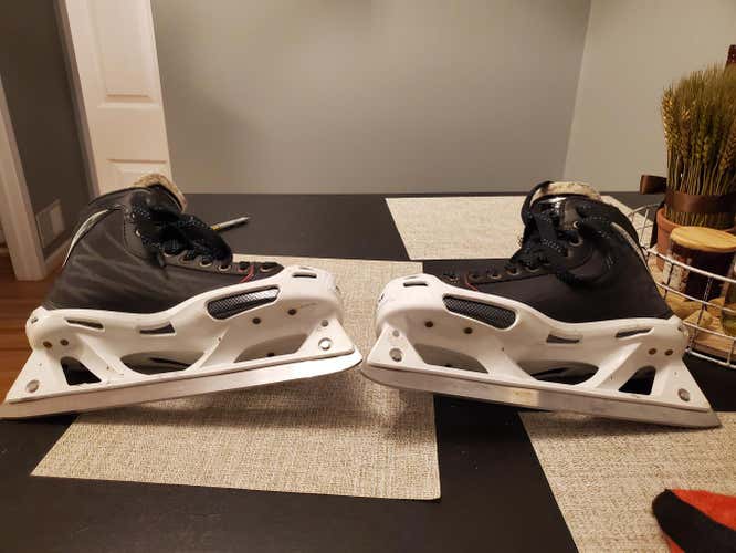 Senior Used CCM RBZ 70 Hockey Goalie Skates D&R (Regular) Size 9.5