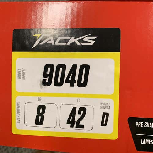 New CCM Tacks 9040 D&R (Regular)  Size 8 Hockey Skates