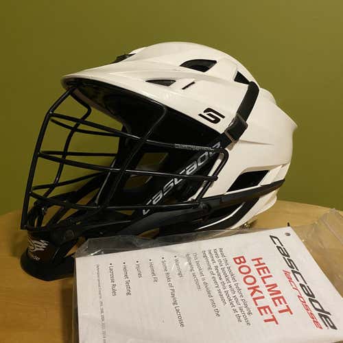 White Used Player Cascade S Helmet