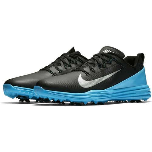 Nike Lunar Command 2 sz 12 Black Blue 849968 004 Golf Shoes Spikes