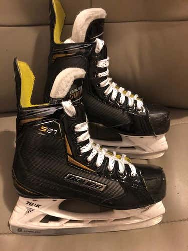 Junior Used Bauer Supreme S27 Hockey Skates D&R (Regular) Pro Stock Size 3