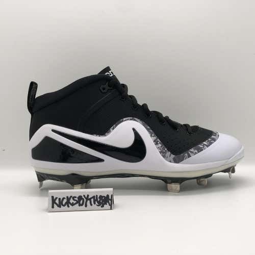 Nike Force Zoom Trout 4 Pro Metal Baseball Black Cleat 917837-001 Men’s size 8