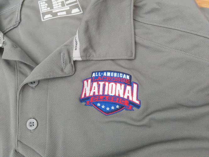 Gray All-american Lacrosse Polo