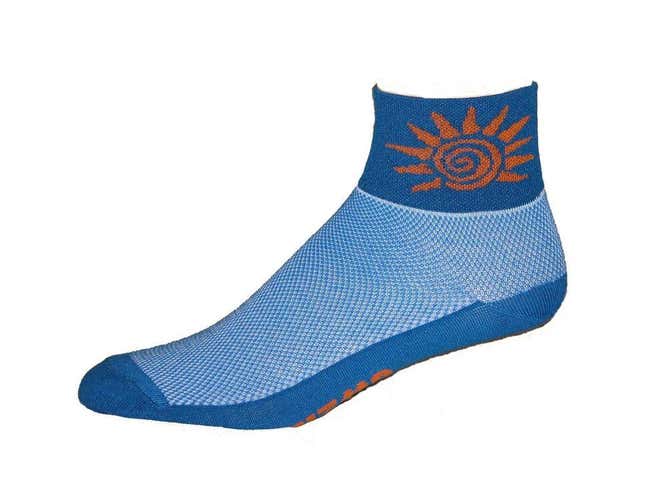 GIZMO Solar Energy Performance Running Cycling Socks - Blue