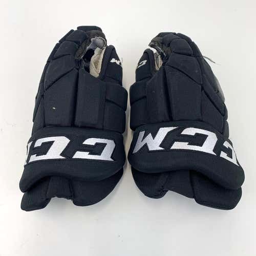 Used | Black CCM HGTK Gloves | 14"  | LA KINGS Pro Stock | LA134