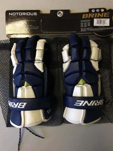 New Brine  Notorious Navy 13" Lacrosse Gloves