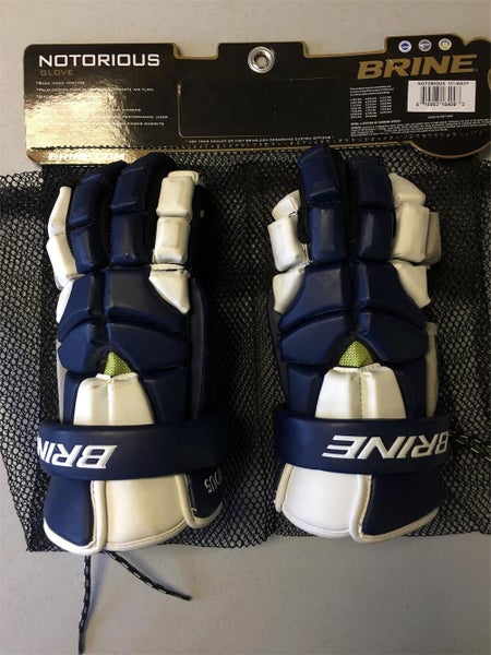 New Brine Notorious Navy 13" Lacrosse Gloves